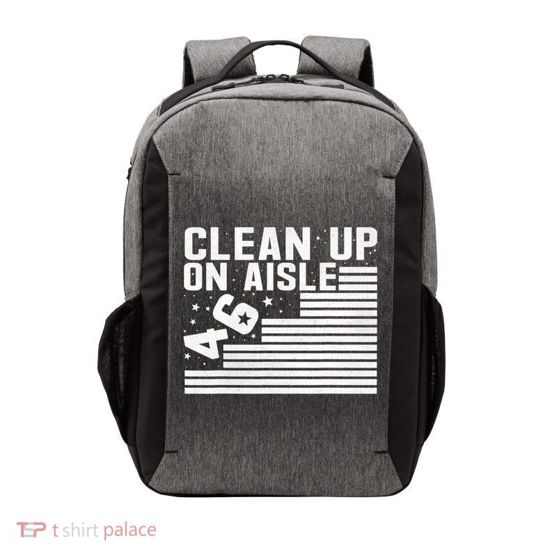 Clean Up On Aisle 46 Impeach Biden Sarcastic Anti Biden 86 46 Vector Backpack