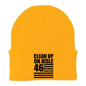 Clean Up On Aisle 46 Anti Biden Knit Cap Winter Beanie