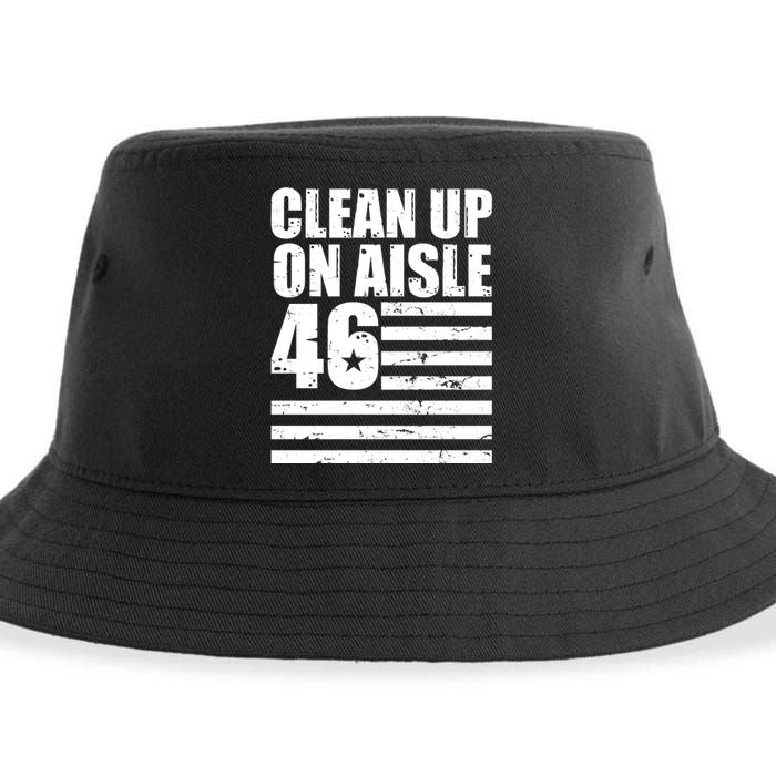 Clean Up On Aisle 46 Anti Biden Sustainable Bucket Hat