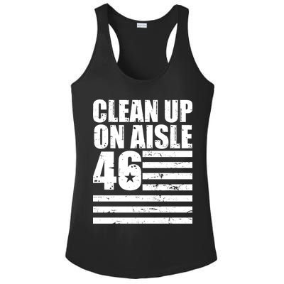 Clean Up On Aisle 46 Anti Biden Ladies PosiCharge Competitor Racerback Tank