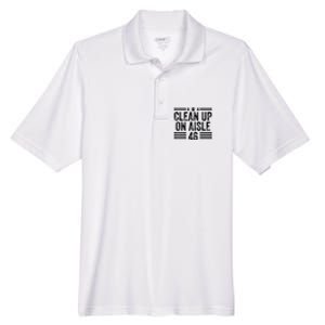 Clean Up On Aisle 46 Anti Biden Men's Origin Performance Pique Polo