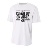 Clean Up On Aisle 46 Anti Biden Performance Sprint T-Shirt