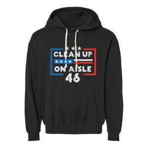 Clean Up On Aisle 46 Garment-Dyed Fleece Hoodie