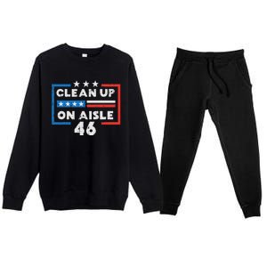 Clean Up On Aisle 46 Premium Crewneck Sweatsuit Set