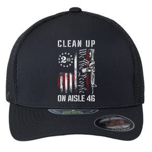 Clean Up On Aisle 46 We The People American Flag AR 15 Flexfit Unipanel Trucker Cap