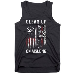 Clean Up On Aisle 46 We The People American Flag AR 15 Tank Top