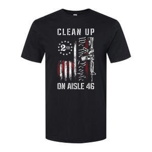 Clean Up On Aisle 46 We The People American Flag AR 15 Softstyle CVC T-Shirt