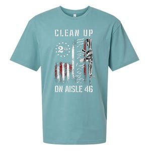 Clean Up On Aisle 46 We The People American Flag AR 15 Sueded Cloud Jersey T-Shirt