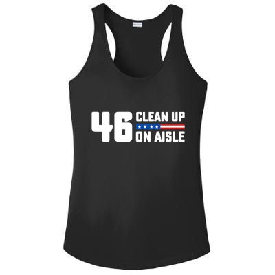 Clean Up On Aisle 46 Ladies PosiCharge Competitor Racerback Tank