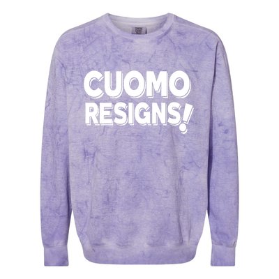 Cuomo Resigns Colorblast Crewneck Sweatshirt