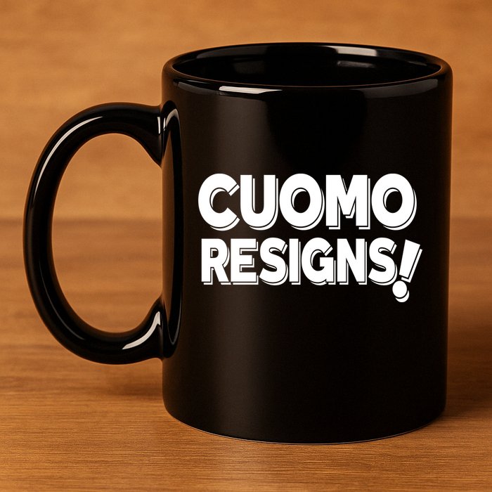 Cuomo Resigns 11oz C Handle Ceramic Mug