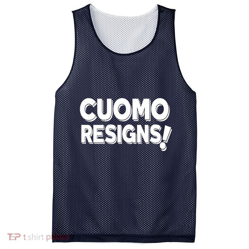 Cuomo Resigns Mesh Reversible Basketball Jersey Tank