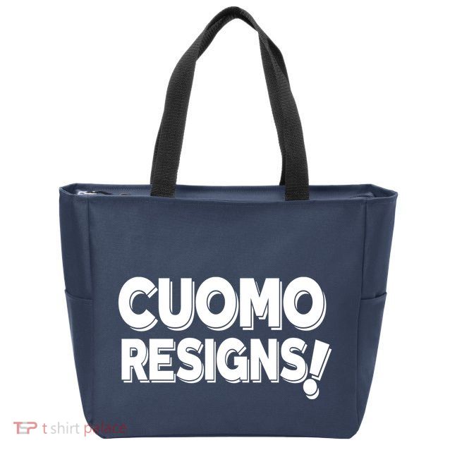 Cuomo Resigns Zip Tote Bag