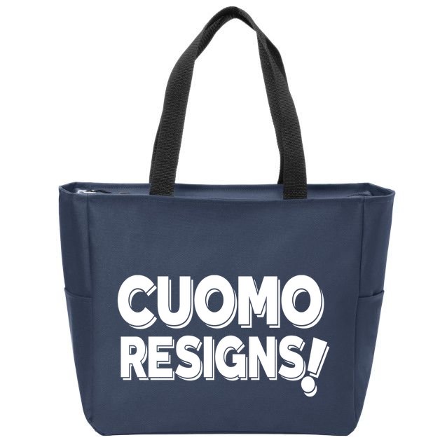 Cuomo Resigns Zip Tote Bag