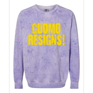 Cuomo Resigns Anti Andrew Cuomo Colorblast Crewneck Sweatshirt