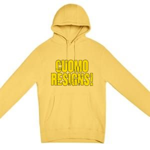 Cuomo Resigns Anti Andrew Cuomo Premium Pullover Hoodie