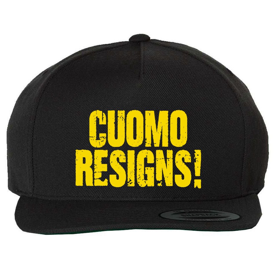 Cuomo Resigns Anti Andrew Cuomo Wool Snapback Cap
