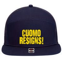 Cuomo Resigns Anti Andrew Cuomo 7 Panel Mesh Trucker Snapback Hat