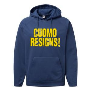 Cuomo Resigns Anti Andrew Cuomo Performance Fleece Hoodie