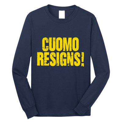 Cuomo Resigns Anti Andrew Cuomo Long Sleeve Shirt