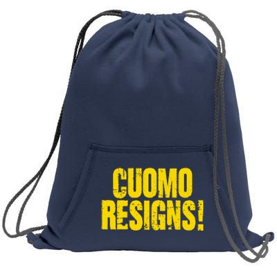 Cuomo Resigns Anti Andrew Cuomo Sweatshirt Cinch Pack Bag