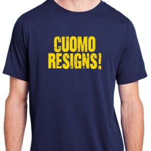 Cuomo Resigns Anti Andrew Cuomo Adult ChromaSoft Performance T-Shirt