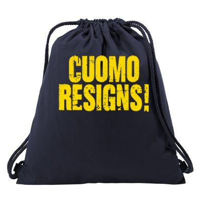 Cuomo Resigns Anti Andrew Cuomo Drawstring Bag