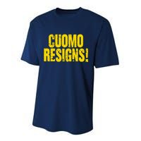 Cuomo Resigns Anti Andrew Cuomo Performance Sprint T-Shirt