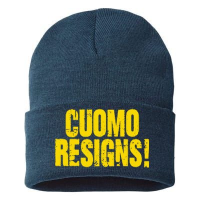 Cuomo Resigns Anti Andrew Cuomo Sustainable Knit Beanie