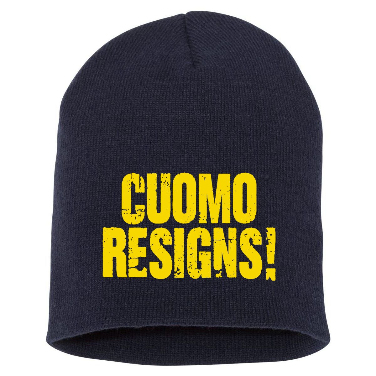 Cuomo Resigns Anti Andrew Cuomo Short Acrylic Beanie