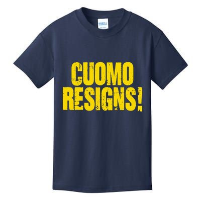 Cuomo Resigns Anti Andrew Cuomo Kids T-Shirt