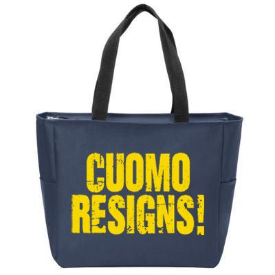 Cuomo Resigns Anti Andrew Cuomo Zip Tote Bag