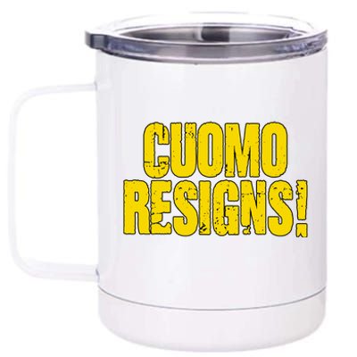 Cuomo Resigns Anti Andrew Cuomo 12 oz Stainless Steel Tumbler Cup