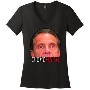 Cuomo Sexual Women's V-Neck T-Shirt