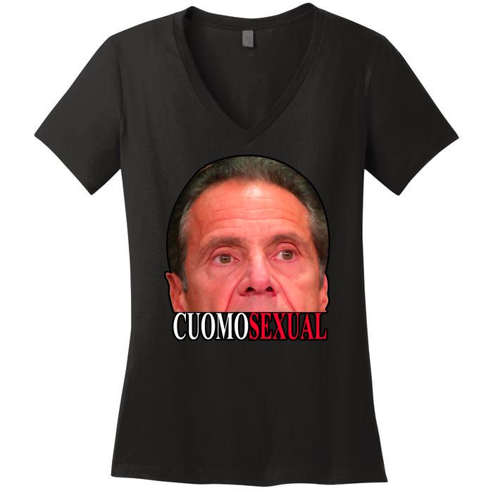 Cuomo Sexual Women's V-Neck T-Shirt