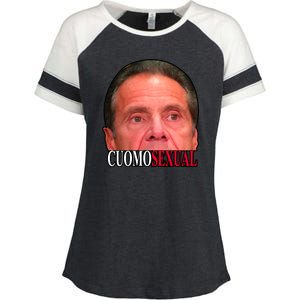 Cuomo Sexual Enza Ladies Jersey Colorblock Tee