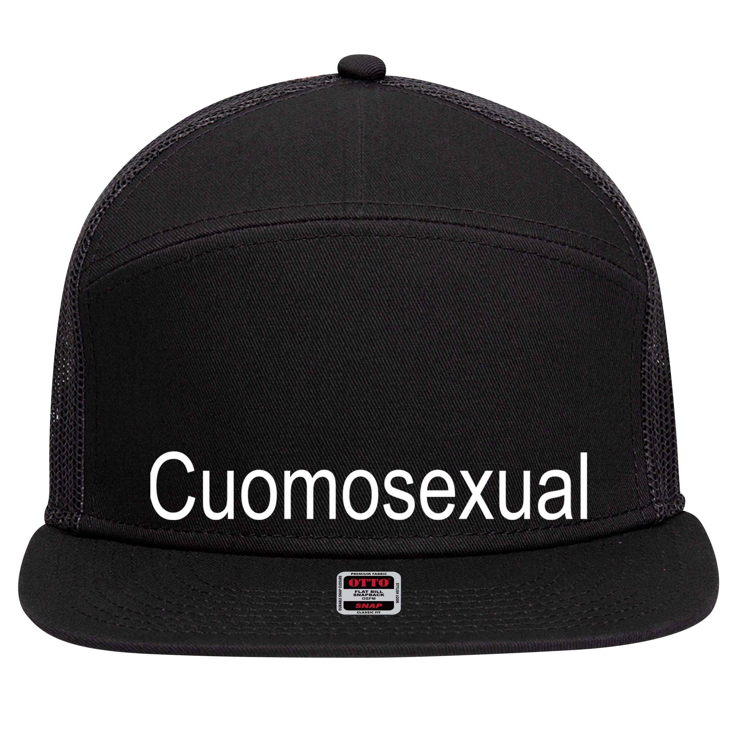 Cuomo Sexual Cuomosexual 7 Panel Mesh Trucker Snapback Hat