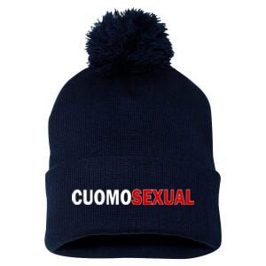 Cuomosexual Pom Pom 12in Knit Beanie