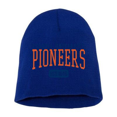 Carroll University Pioneers Est Date Gift Short Acrylic Beanie