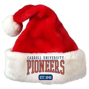 Carroll University Pioneers Est Date Gift Premium Christmas Santa Hat