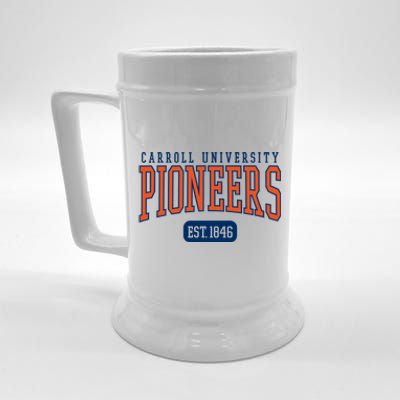 Carroll University Pioneers Est Date Gift Beer Stein