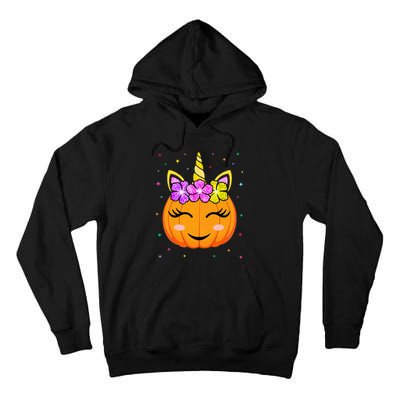 Cute Unicorn Pumpkin Unny Halloween Costume Tall Hoodie