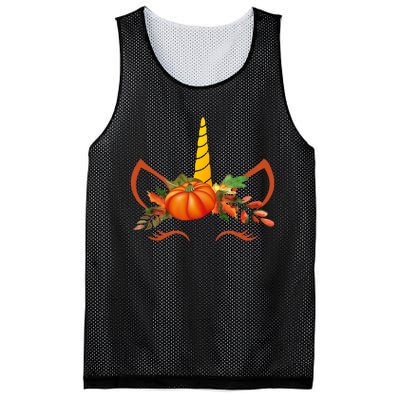 Cute Unicorn Pumpkin For Halloween Thanksgiving Mesh Reversible Basketball Jersey Tank