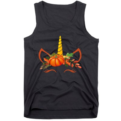 Cute Unicorn Pumpkin For Halloween Thanksgiving Tank Top