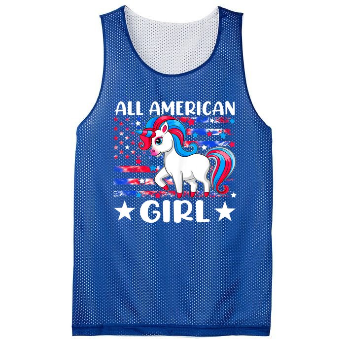 Cute Unicorn Patriotic Funny 4th Of July All American Cool Gift Mesh Reversible Basketball Jersey Tank