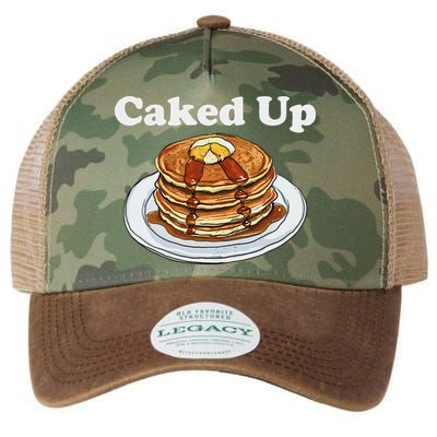 Caked Up Pancake Lover Sweet Breakfast Baking Legacy Tie Dye Trucker Hat