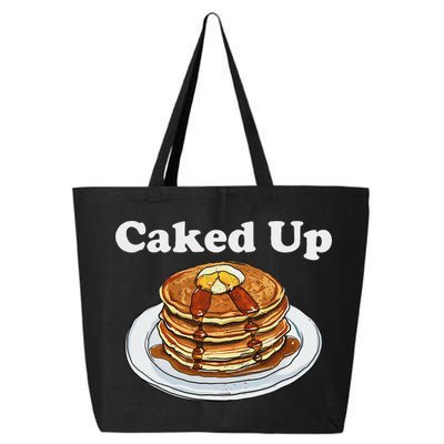 Caked Up Pancake Lover Sweet Breakfast Baking 25L Jumbo Tote