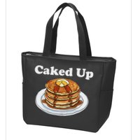 Caked Up Pancake Lover Sweet Breakfast Baking Zip Tote Bag