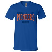 Carroll University Pioneers Est Date Meaningful Gift V-Neck T-Shirt