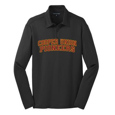 Cooper Union Pioneers Silk Touch Performance Long Sleeve Polo